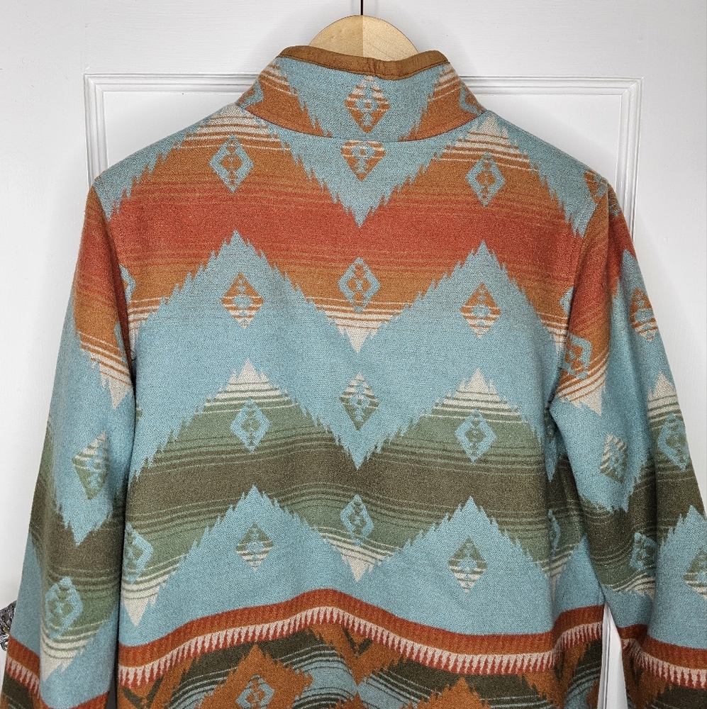 VTG Pendleton Aztec Blanket Jacket - Picture 8 of 16